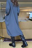 Donegal Cotton Jersey Sac Dress Charcoal /13 =